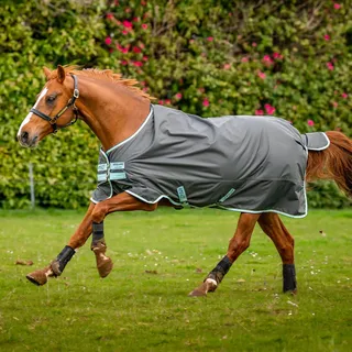 Horseware Ireland Outdoordecke 50g Amigo Hero Ripstop Fleece Lining Weidedecke Shadow/Haze & Navy 145 (6'6) - Navy