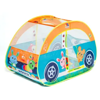 Kinderzelt mit 25 Bällen, zusammenklappbar, für interaktive Spiele, ideal für die Entwicklung von motorischen Fähigkeiten und Kreativität