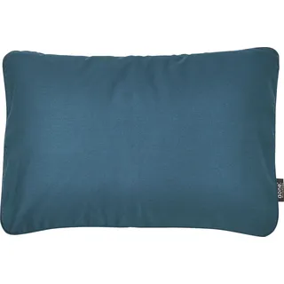done.® »Uni« unifarben, Reißverschluss, Kissenhüle ohne Füllung, 1 Stück blau