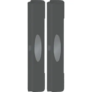 Folienspender WENKO "Modell Perfect-Cutter", silber (anthrazit, silberfarben), B:38cm H:5,2cm L:6,7cm, Küchenrollenhalter, Folienspender, für Folienrollen bis 33 cm Breite, für Alufolien und Frischhaltefolien