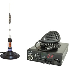 Paket CB PNI Escort HP 8024 ASQ-Funk,12-24 V, 40 Kanäle, 4 W+ CB PNI ML70-Antenne mit Magnet