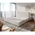 Boxspringgestell Dream-Well Bouclé Creme-Weiß 200x200 cm - Weiß