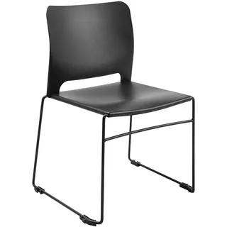 TOPSTAR Visit Lite | Besucherstuhl | Kunststoff Version| Farbe schwarz | Made in Germany