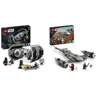LEGO 75347 Star Wars TIE Bombe Modellbausatz mit Darth Vader Minifigur mit Lichtschwert und Gonk-Droide & 75325 Star Wars Der N-1 Starfighter des Mandalorianers aus Das Buch von Boba Fett