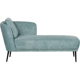 Beliani Recamiere Stoff Blau