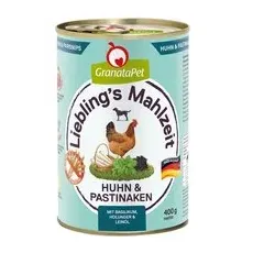 6x400g Pui & păstârnac Liebling's Mahlzeit GranataPet Hrană umedă câini