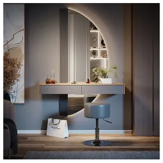Vicco Schminktisch Melisa 120 cm mit Beleuchtung und Hocker
