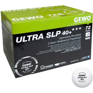 Gewo Ultra SLP 40+ weiß, - Bälle - Stück 72er