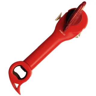 Kochblume 5-in-1 Multifunktions-Dosenöffner | Länge: 22cm | Farbe: rot