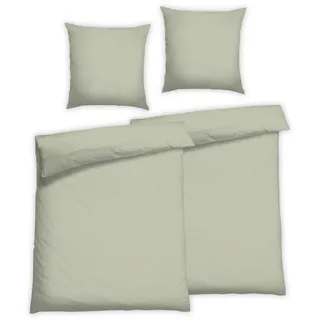 Florella Bettwäsche "Uni pastell gruen Edel-Satin, 100% Baumwolle", pastell grün