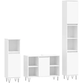 VidaXL 3190299, Weiß, Holz, 800 mm, 330 mm, 600 mm, 3 Stück(e) - Weiß
