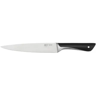 Tefal Jamie Oliver Fleisch-/Schinkenmesser 20 cm, hohe Schneideleistung, unverwechselbares Design, widerstandsfähige und langlebige Klingen, Edelstahl/Schwarz, K2670255