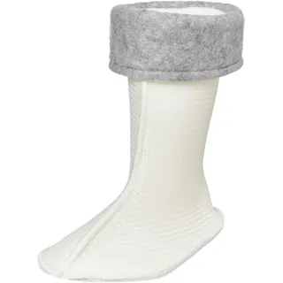 Playshoes Fleece-stiefel-socke Unisex Kinder Stiefelsocken, Weiß, 27 EU