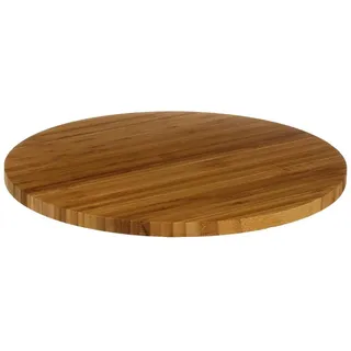 Käseplatte aus Bambus, drehbar, Käseplatte für Mittagessen, Picknick, Küche (Rond, 35 cm)