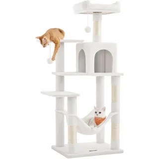 Songmics Feandrea Kratzbaum 143 cm cremeweiß