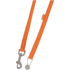 Zolux Mac-Leder 15 mm / 1,2 m Orange (Hund, Hundesport), Halsband + Leine