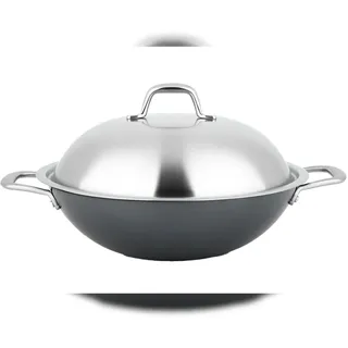 Carl Schmidt Sohn Wok »Altena« Eisen Ø 32 cm, mit Deckel, Induktion, silberfarben