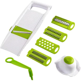 Vegetable Grater,Multifunktionsschneider,Hobel Gemüse,Kartoffel Spiralschneider,5 In 1 Gemüseschneider Für Würfel, Stifte, Scheiben,Reibe