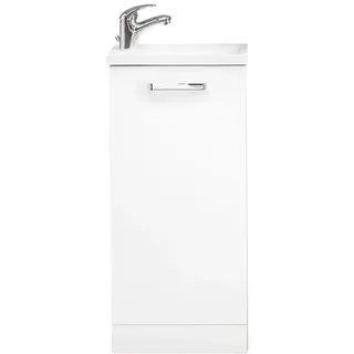 Xora Waschtischunterschrank , Weiß, Eiche Artisan , Holzwerkstoff , 38.8x82.5x21.5 cm , stehend , Badezimmer, Badmöbelsets & Badmöbelserien, Badmöbelserien