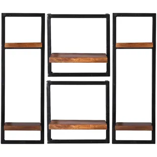 SIT Möbel Panama Wandregal 6 Fachböden Holz 0 x 0 x 0 cm Schwarz