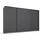 Schwebetürenschrank OTELI 323 x 233 x 68 cm Grau
