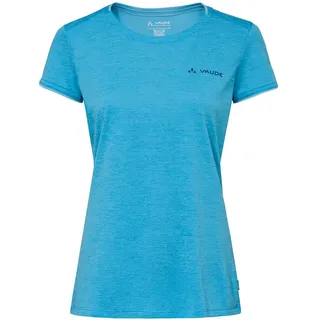 VAUDE Essential T-Shirt für Damen – Schnelltrocknendes & pflegeleichtes Sport Shirt, Atmungsaktives Outdoor T-Shirt mit Rundhals - Aqua, 38