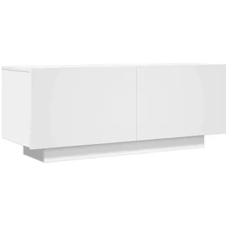vidaXL Lowboard 100x35x40 cm Weiß Holzwerkstoff
