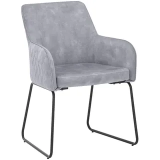 Set One by Musterring 2er-Set set one by Musterring Stuhl Fontana Stoff Grau Hellgrau