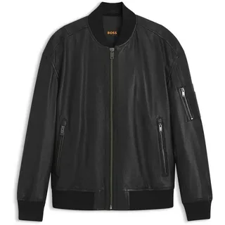 Boss Jakri 10253444 01 Lederjacke - Black 001 - 52