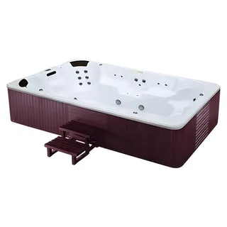 Whirlwanne Hydromassagewanne Blubberbad Whirlpool Spa-Bad 360x230cm