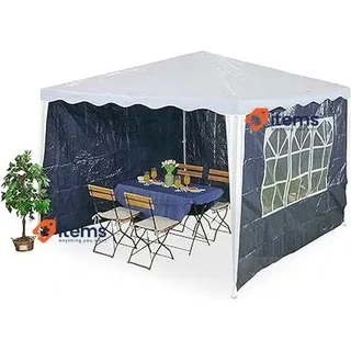 Relaxdays Pavillon Seitenteile, 3X Set, 2X3M, Wasserdicht Blau 200 X 300 0,1 Cm