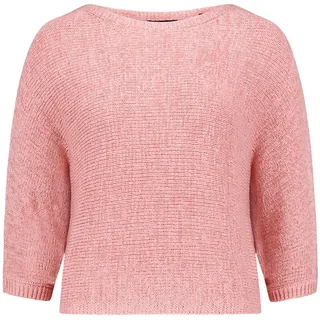 Rundhalspullover ZERO "Grobstrick-Pullover mit Fledermausärmeln", Damen, Gr. L, rosa (bridal rose), Obermaterial: 65% Polyacryl PAN. 35% Polyamid PA., Pullover Rundhalspullover