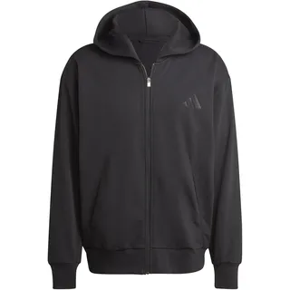 adidas Men's All SZN", Fleece Full Zip Hoodie, Black, XL,