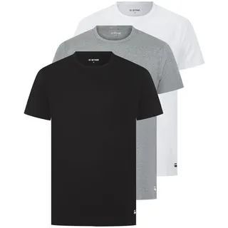 G-Star T-Shirt G-STAR COVE T-Shirt 3-pack 3er Pack", Herren, Gr. M, bunt schwarz, grau, weiß), Obermaterial: 50% Baumwolle, 45% sonstige Fasern AF. 5% Elasthan, EL., Shirts T-Shirt