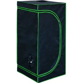 Grow Zelt für Pflanzen Zuchtzelt Gewächshaus Box Garten Anzucht Gemüse Kräuter Grow Schrank Indoor 60 x 60 x 180 cm Blumen klein Tomaten Hydro Green Kingpower - Schwarz, Grün