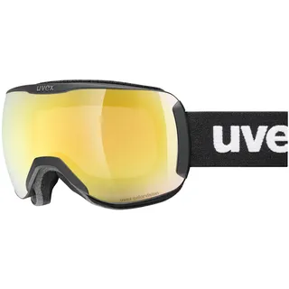 Uvex downhill 2100 CV - kontrastverstärkende Skibrille mit schmalem Rahmen und extra weitem Sichtfeld für Damen und Herren - black/gold-green - one size
