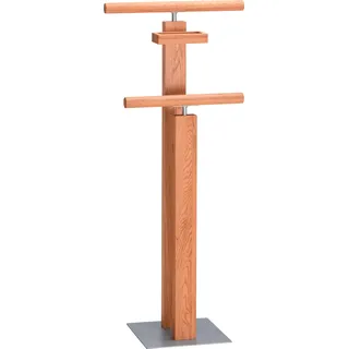 Herrendiener HASENA "Claudio", braun (eiche natur), B:45cm H:107cm T:28cm, Massivholz, Herrendiener, Herrendiener