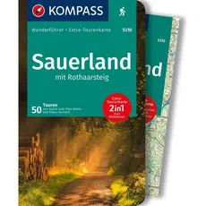 KOMPASS Wanderführer Sauerland mit Rothaarsteig, 50 Touren mit Extra-Tourenkarte