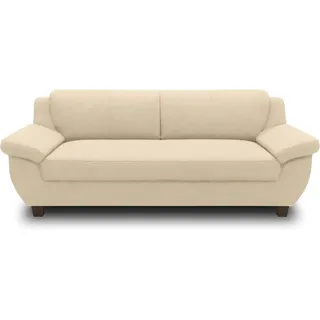 DOMO collection DOMO. collection Panama 3 Sitzer, Sofa, 3er Couch, Garnitur, 3-2-1, beige, 207 cm