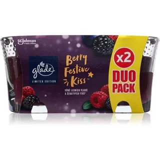 GLADE Berry Festive Kiss DUO Duftkerze 2x112 g
