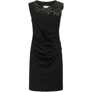 Kaffe Kleid Midikleid Spitze Schwarz S