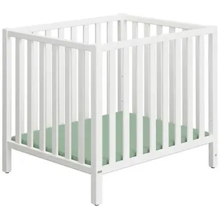 Paidi Laufgitter , Weiß , Holz , Buche , massiv , 76.2x80.7x96.5 cm , Blauer Engel, Goldenes M , höhenverstellbar, Schlupfsprossen , Baby & Kindermöbel, Babyzimmer, Laufgitter
