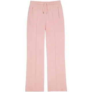 Juicy Couture Damen Tina Track Pant samtige Sweathose Trainingshose mit Kordelzug Jogger für Sport Freizeit Fitness in verschi. Farben Lässige Hose, Almond Blossom, M