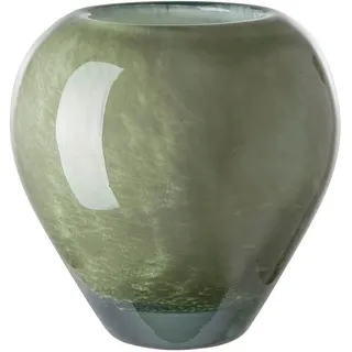 Fink Tischvase »Lesly« Vase aus Glas, Dekovase, Gefäß für Blumen, Höhe ca. 14 cm, grün
