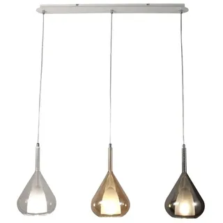 Fabas Luce 3481-48-297 3-flg. 200 cm rund amber/grau/transparent