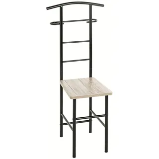 Haku-Möbel Herrendiener Eiche San Remo Schwarz