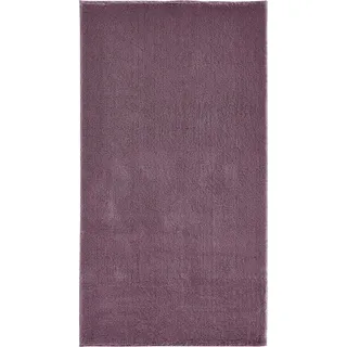 andiamo Teppich Arezzo waschbar Wohnzimmer Esszimmer pflegeleichter eleganter gemütlicher Wohnzimmerteppich Fellteppich einfarbig 80 x 200 cm Lavendel