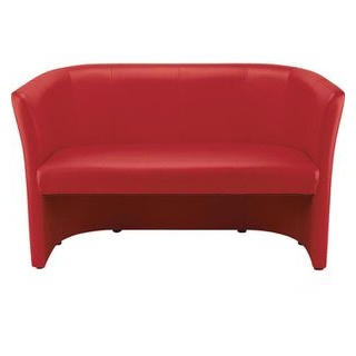 NOWY STYL 2-Sitzer Sofa Club Duo rot Kunstleder