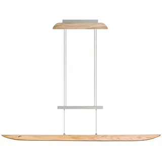 Waldwelt Led-Hängeleuchte , Holz , Asteiche , furniert , länglich , 18x80-160x120 cm , Made in Germany , höhenverstellbar, 4-fach schaltbar, Farbtemperaturwechsler , Lampen & Leuchten, Leuchtenserien