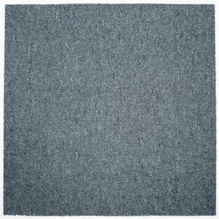 Teppichfliese , Hellblau , Textil , quadratisch , 50x50 cm , Blauer Engel , für Fußbodenheizung geeignet, rutschfest, stuhlrollengeeignet , Teppiche und Böden, Bodenbeläge, Teppichfliesen